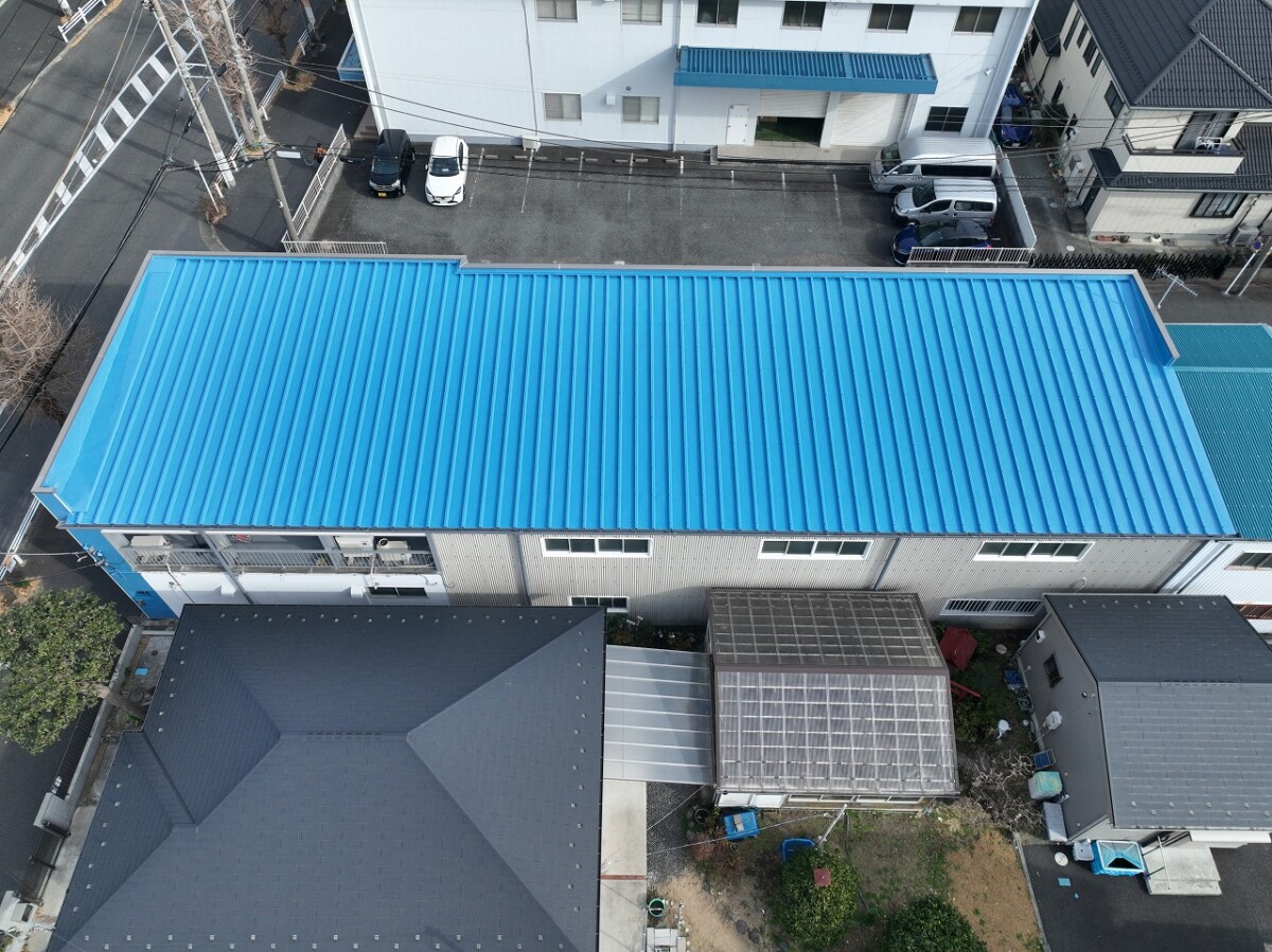 板金(トタン)屋根塗装工事【平塚市】